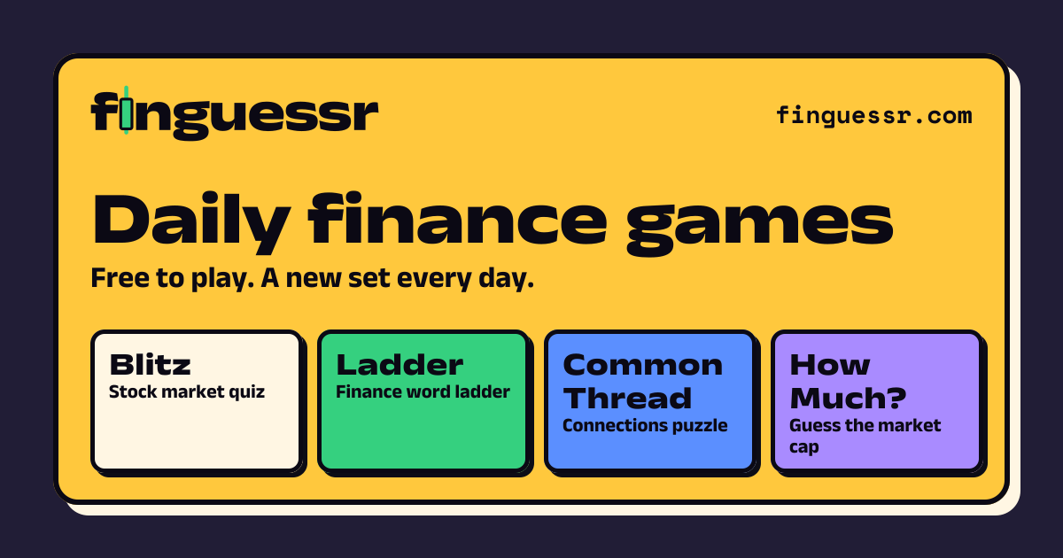 How Much?: guess the market cap game | FinGuessr